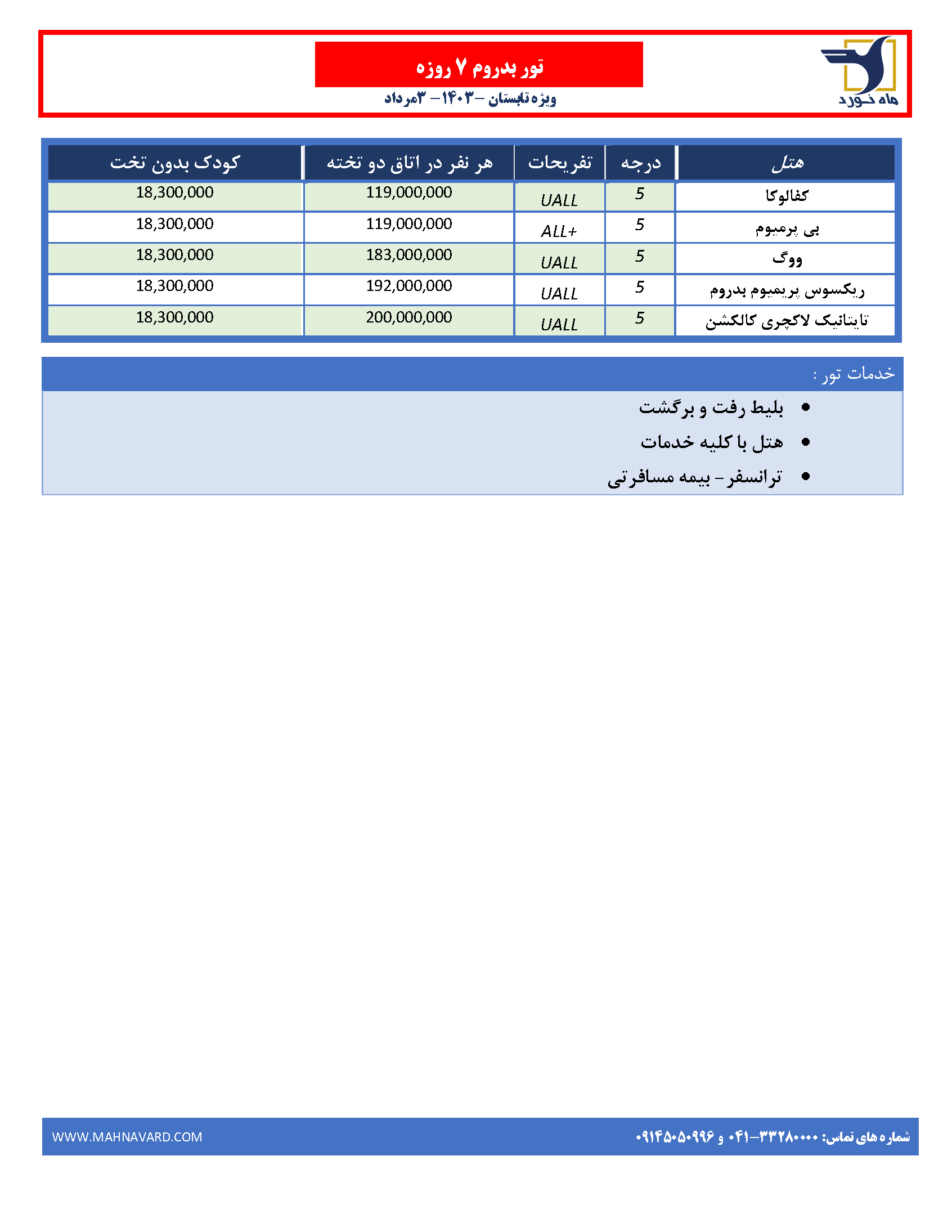 پکیج تور بدروم تابستان 1403